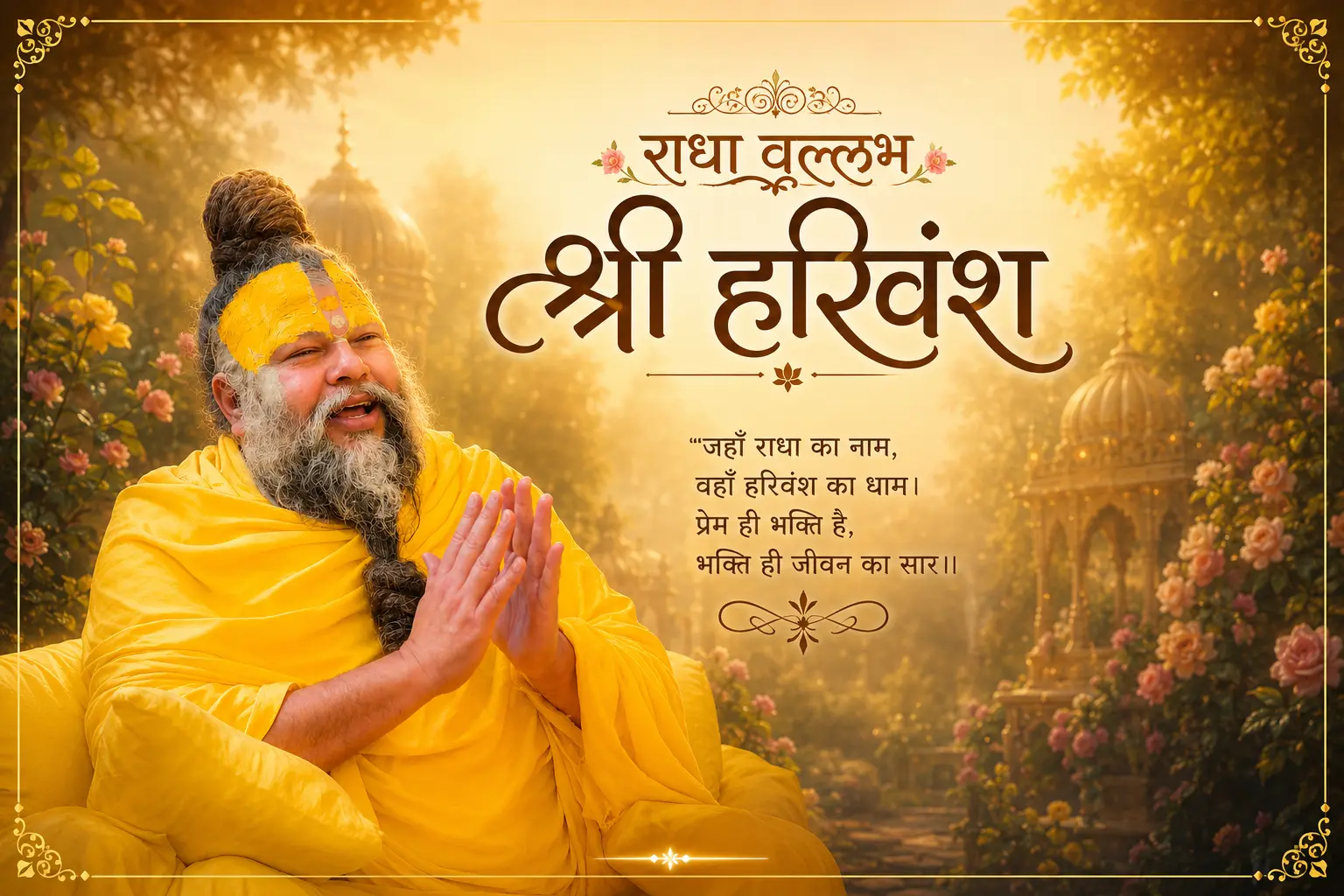 राधा वल्लभ श्री हरिवंश